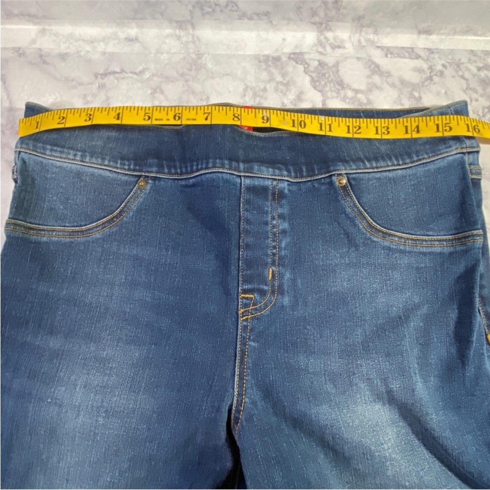 Spanx Distressed Denim Leggings  L - Picture 2 of 4